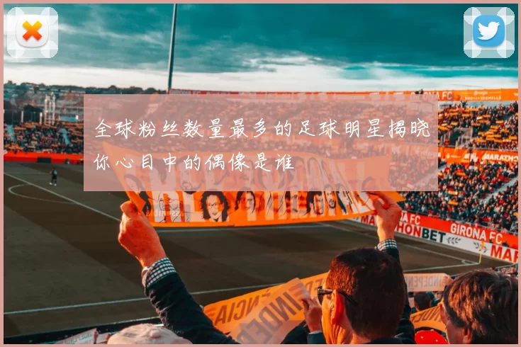 全球粉丝数量最多的足球明星揭晓你心目中的偶像是谁